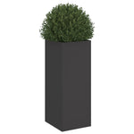 ZNTS Planter Black 32x29x75 cm Steel 841571