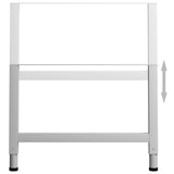 Adjustable Work Bench Frames 2 pcs Metal 85x cm Grey 147934