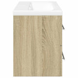 2 Piece Bathroom Furniture Set Sonoma Oak Engineered Wood 3325048