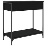 Console Table Black 75x34.5x75 cm Engineered Wood 834165