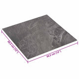 Self-adhesive Flooring Planks Black 30.5 x 30.5 cm 20 pcs PVC 42046407