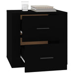 ZNTS Bedside Cabinet Black 50x39x47 cm 816705