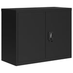 ZNTS File Cabinet Black 90x40x70 cm Steel 339722