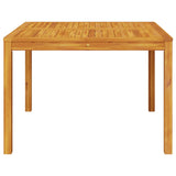 Garden Dining Table 110x110x75 cm Solid Wood Acacia 366369