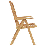 Chair Folding 8 pcs Brown 64.5 x 52 x 108 cm Solid Teak Wood 3376033