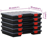 Assortment Boxes 5 pcs 40x30x5 cm Polypropylene 152095