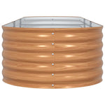 Garden Raised Bed Brown 320 x 80 x 44 cm Steel 42011331