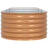 Garden Raised Bed Brown 320 x 80 x 44 cm Steel 42011331