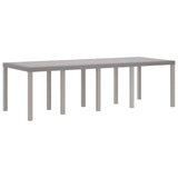 Garden Dining Set 11 pcs Light Grey Polypropylene 3378608