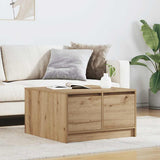 Coffee Table with Drawers Artisan Oak 70.5x70x40 cm 3328416