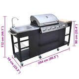 Outdoor Kitchen Barbecue Montana 4 Burners 40426