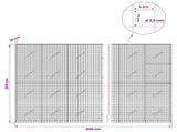 Gabion with 3.5 mm Wire and 5x5 cm Mesh 800x10x200 cm 3462106