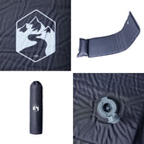 Self Inflating Camping Mattress with Pillow 1-Person Grey 4007133