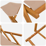 Deck Chair 2 pcs 3 Position Solid Eucalyptus Wood Taupe 3407815