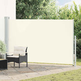 Patio Retractable Side Awning 180x300 cm Cream 313400