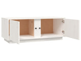 TV Cabinet White 80x35x40.5 cm Solid Wood Pine 814470
