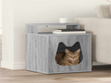 Cat House Grey Sonoma 42.5 x 40 x 53.5 cm Engineered Wood 8000695
