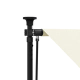 Retractable Awning Cream 200x115 cm Fabric and Steel 368745