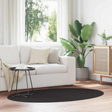Area Rugs Oval HUARTE Black 100 x 200 cm 100% Polyester 4103650