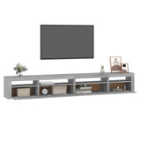 TV Cabinet with LED Lights Grey Sonoma 270x35x40 cm 3152752