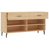 Shoe Bench Sonoma Oak 102x35x55 cm Engineered Wood 829759