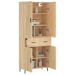 Highboard Sonoma Oak 69.5x34x180 cm Engineered Wood 3199892