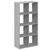 Room Divider Bookcase Grey Sonoma 69.5x29x137.5 cm Engineered Wood 858026