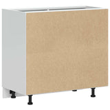 Kitchen Base Cabinet "Lucca" High Gloss White Engineered Wood 854310