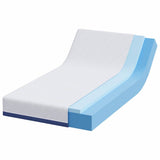 Mattress White and Blue 100 x 200 cm Gel-Infused Foam 4106339