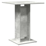 802106 Bistro Table Concrete Grey 60x60x75 cm Engineered Wood