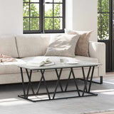 Coffee Table Grey 100 x 50 x 40 cm Engineered Wood and Metal 869711