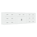 Sideboards 3 pcs White Engineered Wood 3185423
