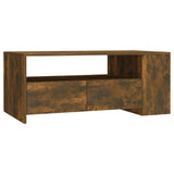 Coffee Table Smoked Oak 102x55x42 cm Engineered Wood 816934