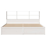 Bed Frame without Mattress White 180x200 cm Super King Solid Wood Pine 3323447