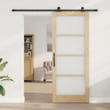Sliding Door ORKDAL Natural and Black 86 x 211 cm 3332033