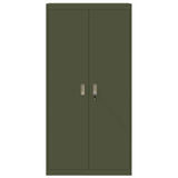 Storage Cabinet Olive Green 90 x 40 x 180 cm Steel 3406170