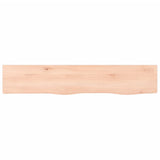 Wall Shelf 100x20x4 cm Untreated Solid Wood Oak 363558