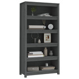 Book Cabinet Grey 80x35x154 cm Solid Wood Pine 821691