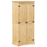 Wardrobe Corona 76x50x170 cm Solid Wood Pine 4002769