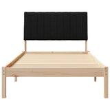 Bed Frame with Headboard Brown 100 x 200 cm Solid Pine Wood 878911
