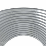 Garden Raised Bed Galvanised Steel 100x100x68 cm Silver 319057