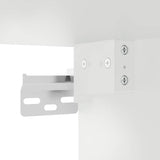Highboard White 34.5x34x180 cm Engineered Wood 3198969