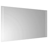 LED Bathroom Mirror Transparent 90 x 50 cm Tempered Glass 42045801