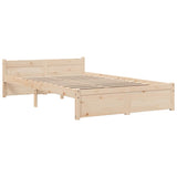 Bed Frame without Mattress Solid Wood 120x200 cm 815039