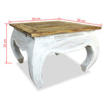 ZNTS Side Table Solid Reclaimed Wood 50x50x35 cm 244506