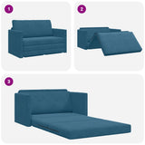 Sofa Bed Blue 124 x 204 x 61 cm Velvet 4106701