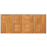 Garden Table with Acacia Wood Top Beige 190x80x74 cm Poly Rattan 365311