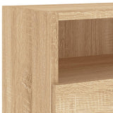 TV Wall Cabinet Sonoma Oak 100x30x30 cm Engineered Wood 836886