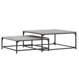 Nesting Coffee Tables 2 pcs Grey Sonoma Engineered Wood 832821