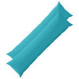 Cushion with Pillow HEERLEN 2 pcs Turquoise Polyester 926258
